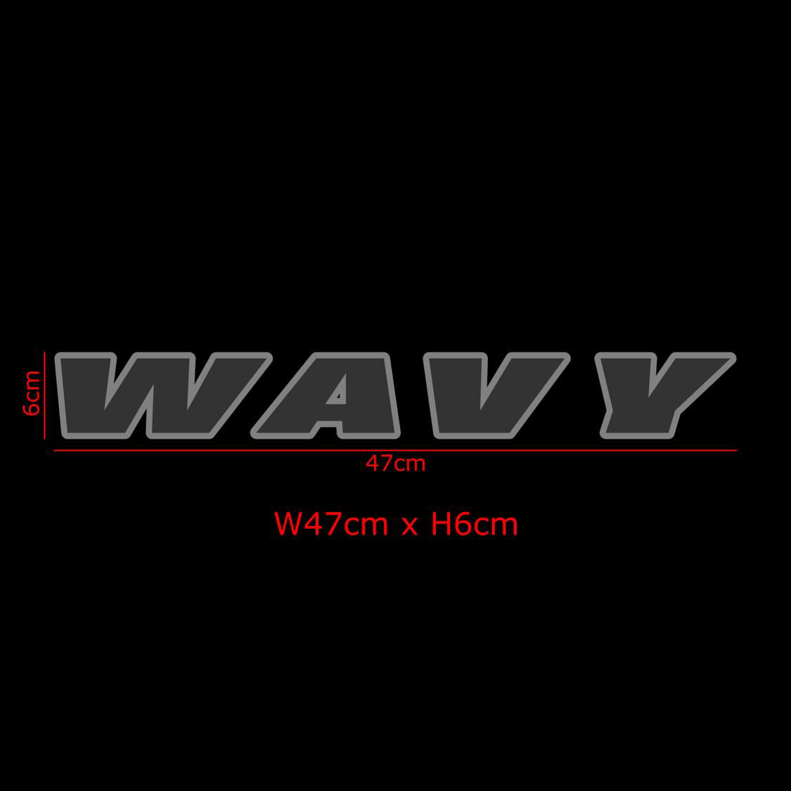 WAVYボンネットデカール