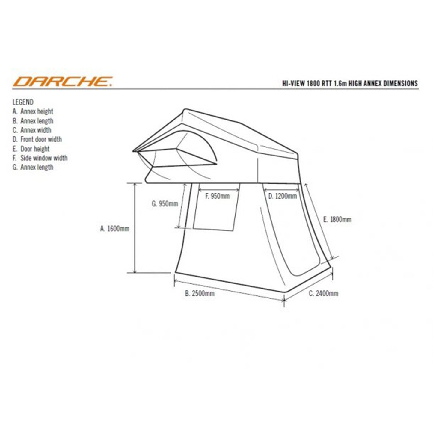 HI-VIEW1800 ANNEX(2.1m)【DARCHE】【ダーチ】