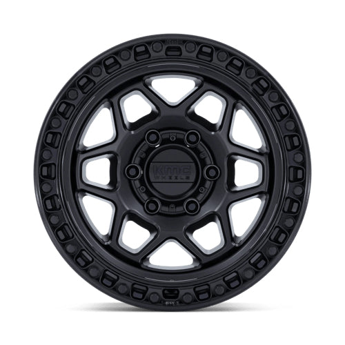 KMC (ケイエムシー) KM553 TORX 17インチアルミホイール マットブラック/グロスブラックリップ 17x8.5J 5H 127 +25 ジープ JKラングラー/JLラングラー/JTグラディエーター