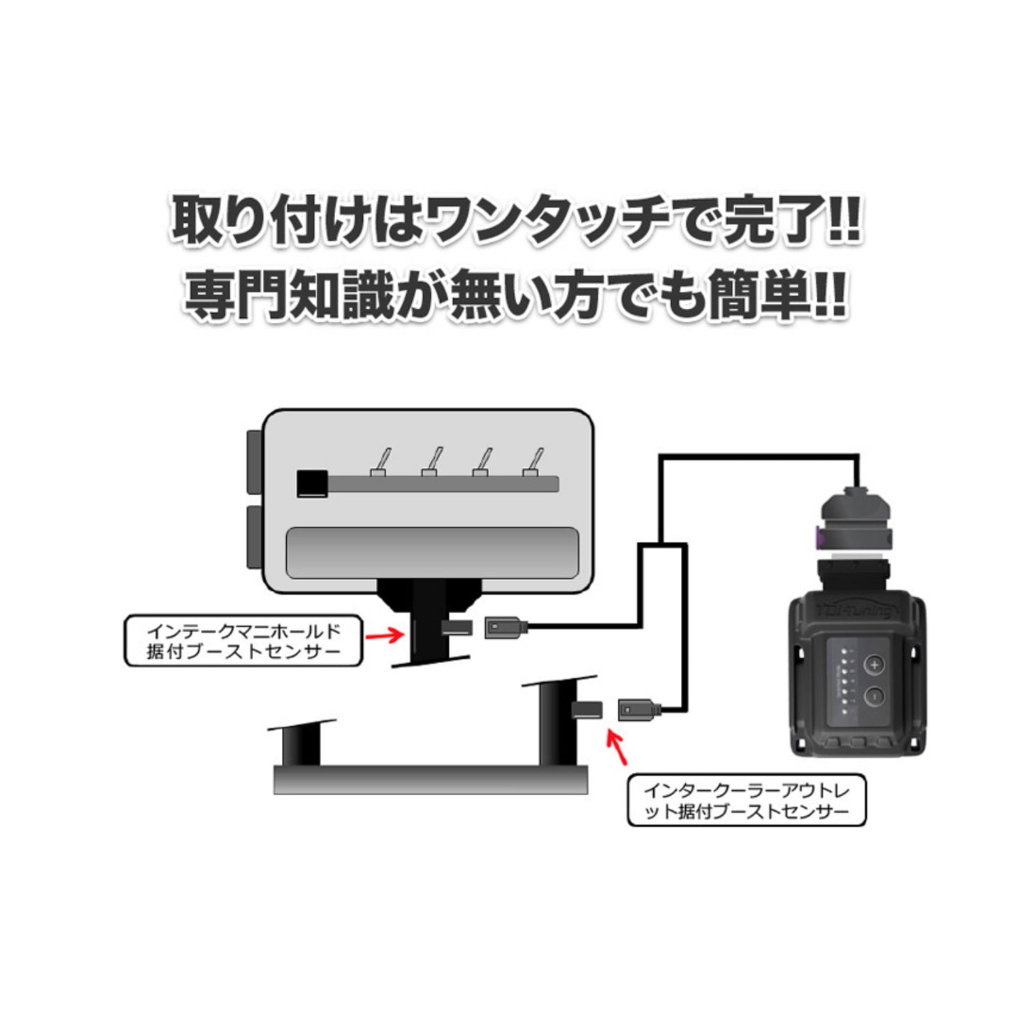 【Bluetooth無】Jeep Wrangler ラングラー 2.0 272 PS / 200 KW / 400 NM - From 2023 CRTD4 MULTI Channel Petrol Tuning Box Chip