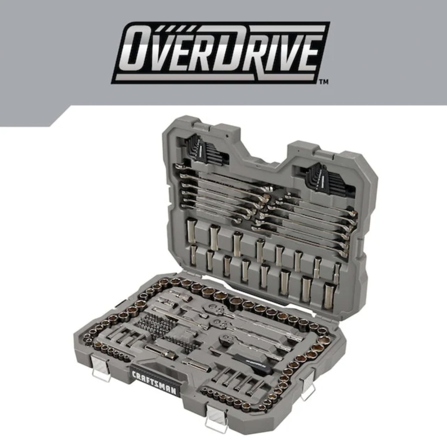 Craftsman クラフツマン OVERDRIVE シリーズ 154ピース ガンメタルクロームツールキット