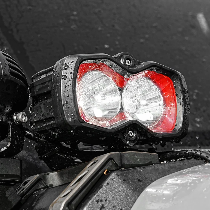 【NOVSIGHT】HALO SEシリーズ 4.5インチ LED Pod Lights with Red and White DRL