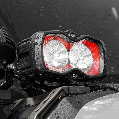 【NOVSIGHT】HALO SEシリーズ 4.5インチ LED Pod Lights with Red and White DRL