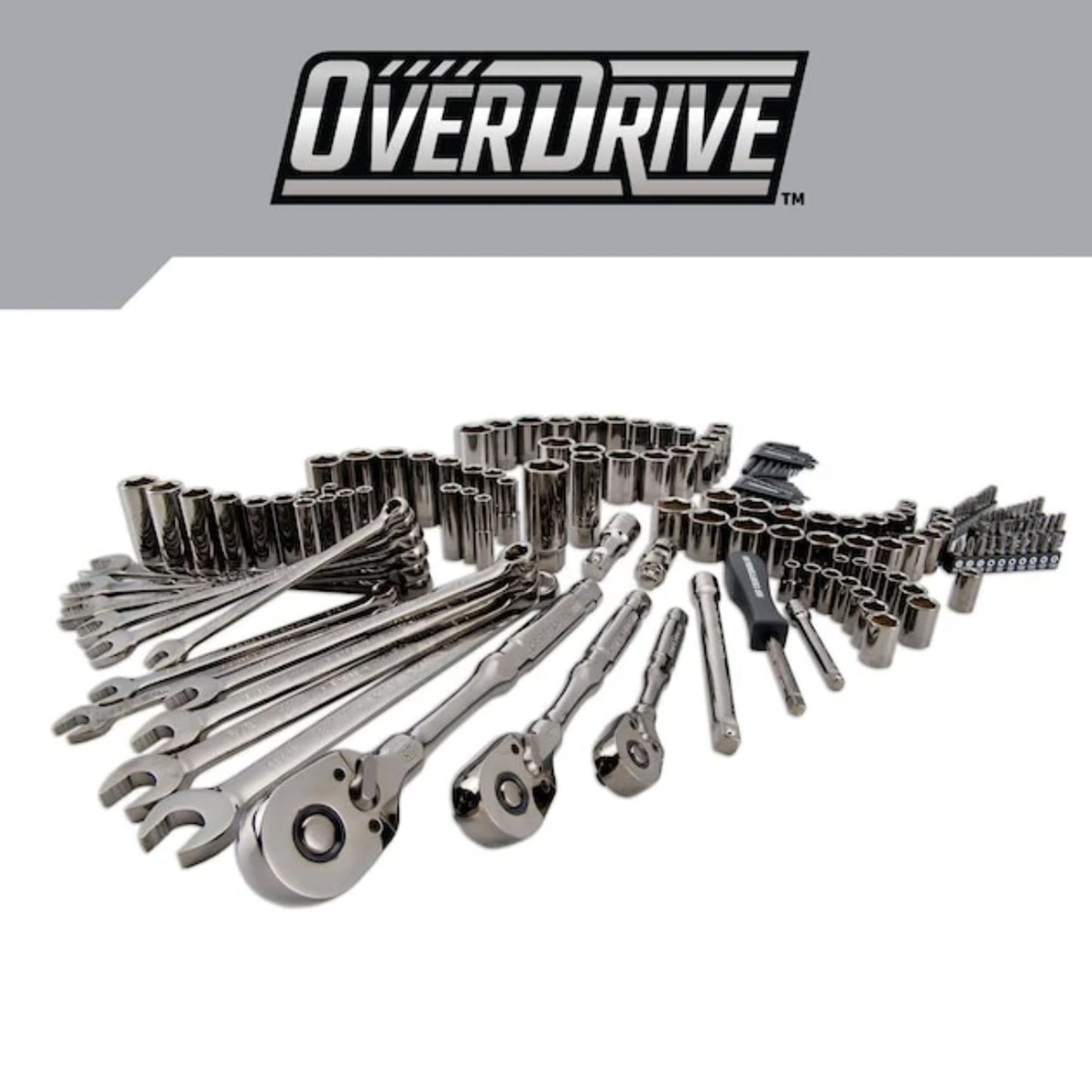 Craftsman クラフツマン OVERDRIVE シリーズ 154ピース ガンメタルクロームツールキット