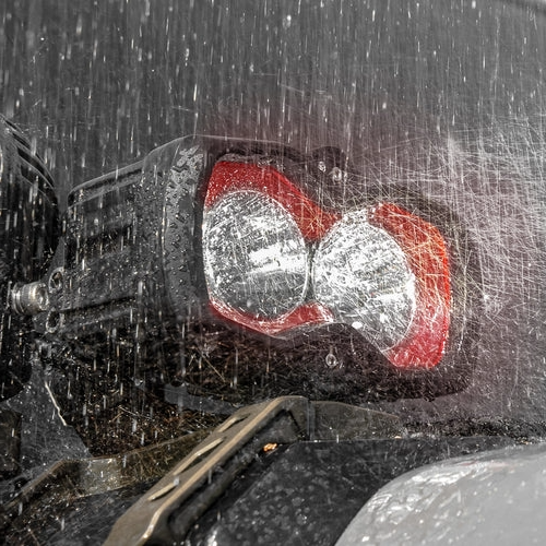 【NOVSIGHT】HALO SEシリーズ 4.5インチ LED Pod Lights with Red and White DRL