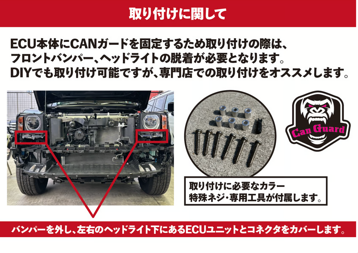 【ランクル250】ランドクルーザー250系専用【CAN GUARD】 -CANガード-　CANインベーダー盗難対策商品