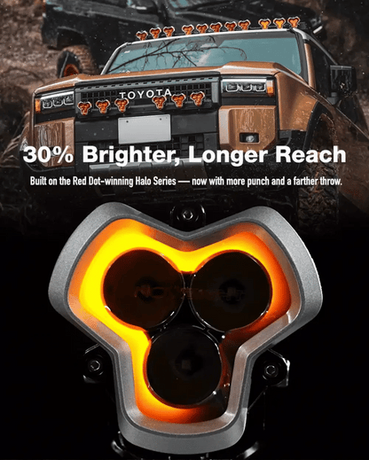 【NOVSIGHT】HALO Proシリーズ 3インチ LED Pod Lights with Dynamic DRL Modes