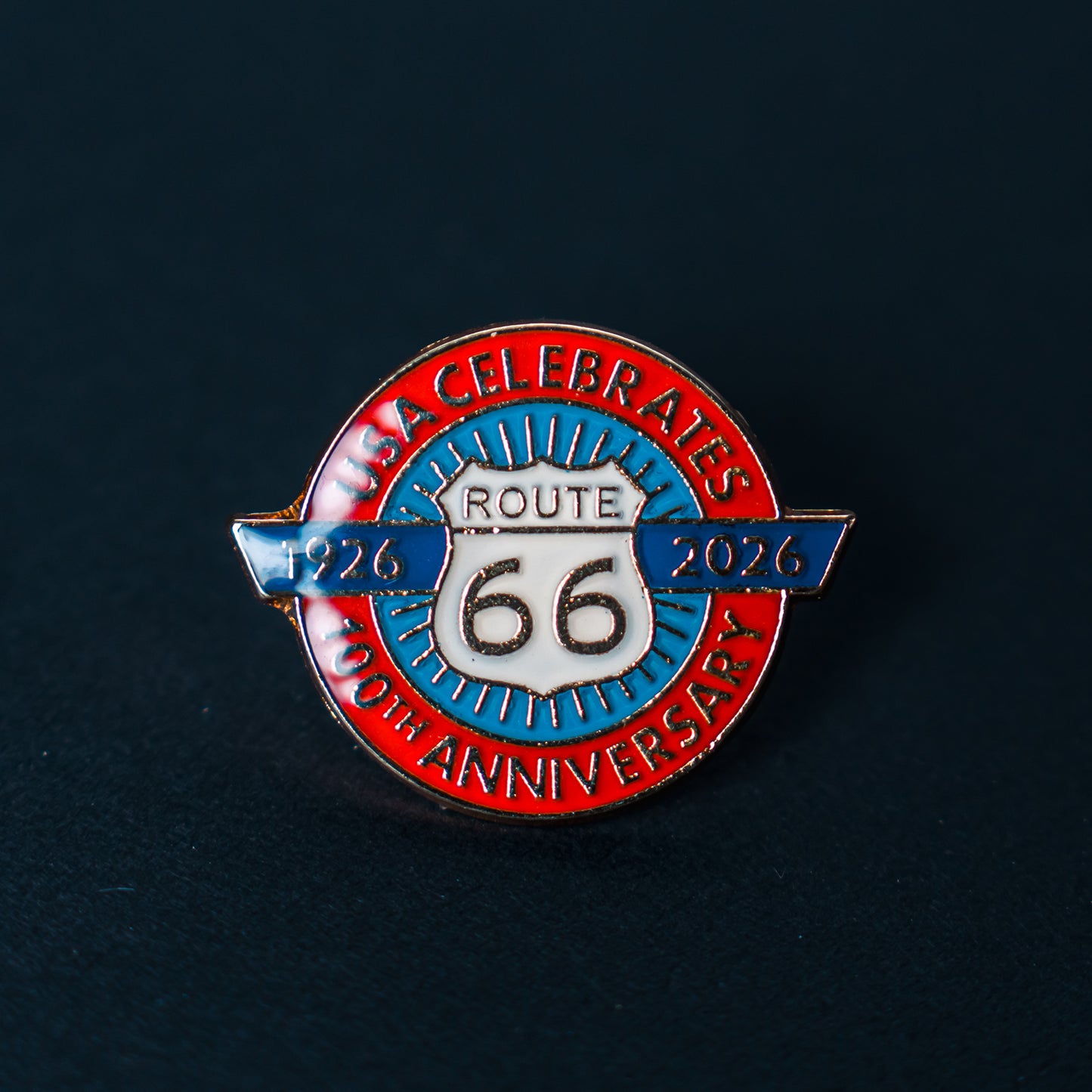Route 66 100th anniversary Pin Badge　ルート66 100周年記念ピンバッチ