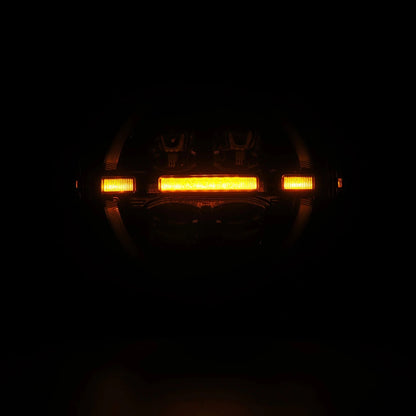 ALPHAREX ( アルファレックス ) LEDプロジェクターヘッドライト NOVAシリーズ ブラック JLラングラー / JTグラディエーター用