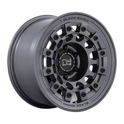 BLACK RHINO（ブラックライノ) FUJI マットガンメタル 17インチアルミホイール 17X8 5H 127 +38 JLラングラー/JKラングラー/JTグラディエーター