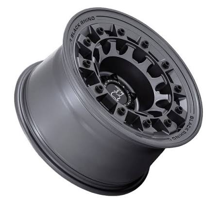 BLACK RHINO（ブラックライノ) FUJI マットガンメタル 17インチアルミホイール 17X8 5H 127 +38 JLラングラー/JKラングラー/JTグラディエーター
