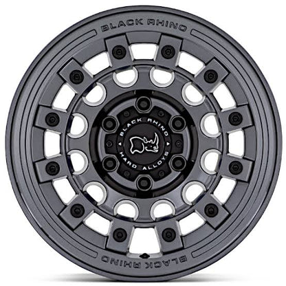 BLACK RHINO（ブラックライノ) FUJI マットガンメタル 17インチアルミホイール 17X8 5H 127 +38 JLラングラー/JKラングラー/JTグラディエーター