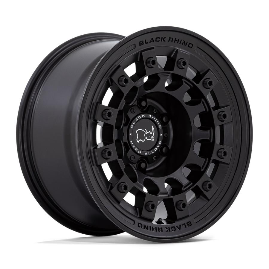 BLACK RHINO（ブラックライノ) ATLAS マットブラック 17インチアルミホイール 17X8 5H 114.3/127 +38 JLラングラー/JKラングラー/JTグラディエーター