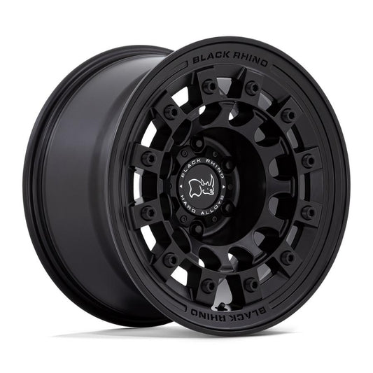 BLACK RHINO（ブラックライノ) ATLAS マットブラック 17インチアルミホイール 17X8 5H 114.3/127 +38 JLラングラー/JKラングラー/JTグラディエーター