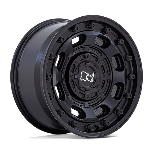 BLACK RHINO（ブラックライノ) ATLAS マットブラック 17インチアルミホイール 17X8 5H 114.3/127 +38 JLラングラー/JKラングラー/JTグラディエーター