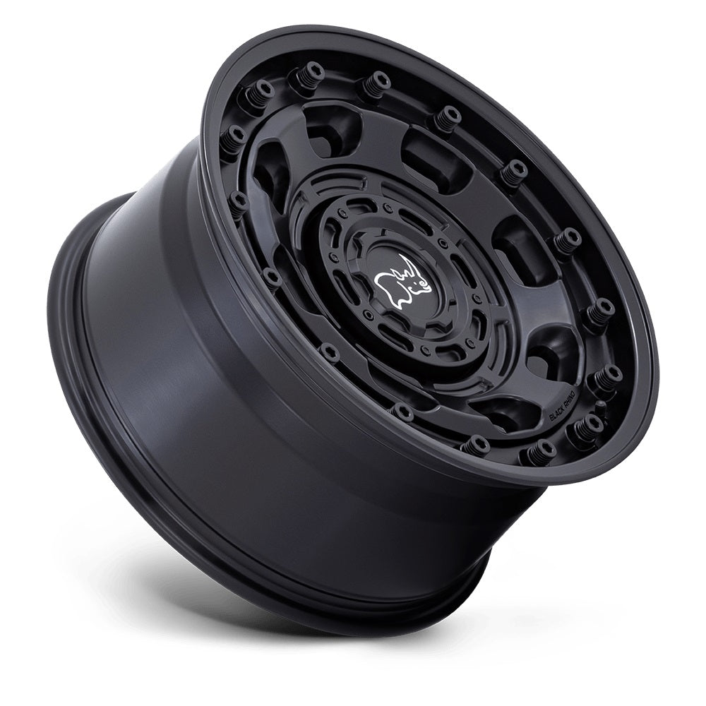 BLACK RHINO（ブラックライノ) ATLAS マットブラック 17インチアルミホイール 17X8 5H 114.3/127 +38 JLラングラー/JKラングラー/JTグラディエーター