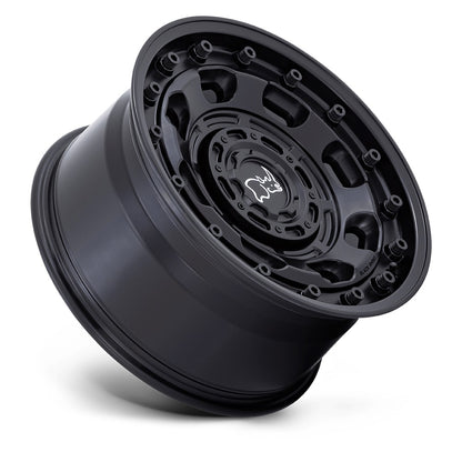 BLACK RHINO（ブラックライノ) ATLAS マットブラック 17インチアルミホイール 17X8 5H 114.3/127 +38 JLラングラー/JKラングラー/JTグラディエーター
