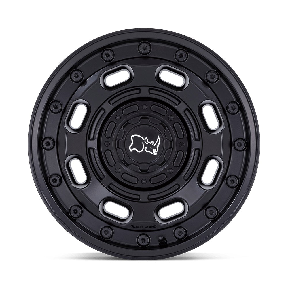 BLACK RHINO（ブラックライノ) ATLAS マットブラック 17インチアルミホイール 17X8 5H 114.3/127 +38 JLラングラー/JKラングラー/JTグラディエーター