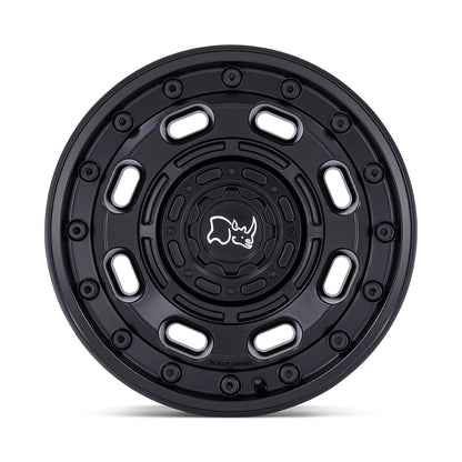 BLACK RHINO（ブラックライノ) ATLAS マットブラック 17インチアルミホイール 17X8 5H 114.3/127 +38 JLラングラー/JKラングラー/JTグラディエーター