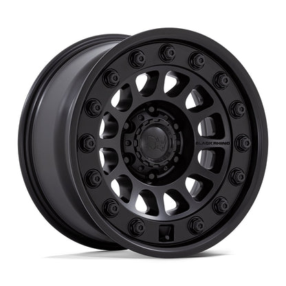 BLACK RHINO (ブラックライノ) OUTBACK マットブラック 17インチアルミホイール 17X8 5H 127 +32 JKラングラー/JLラングラー/JTグラディエーター