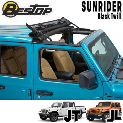 BESTOP ( ベストップ ) サンライダー ハードトップ用ソフトトップ ブラックツイル JLラングラー / JTグラディエーター