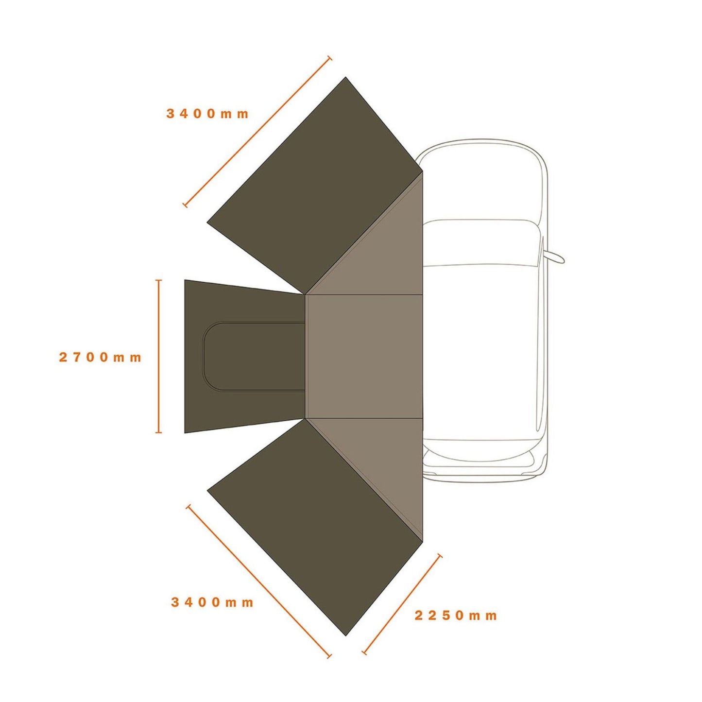 ECLIPSE 180 MESH WALL【DARCHE】【ダーチ】 【AWNINGS】【オーニング】