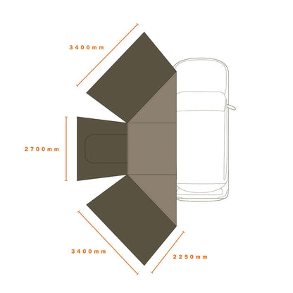 ECLIPSE 180 MESH WALL【DARCHE】【ダーチ】 【AWNINGS】【オーニング】