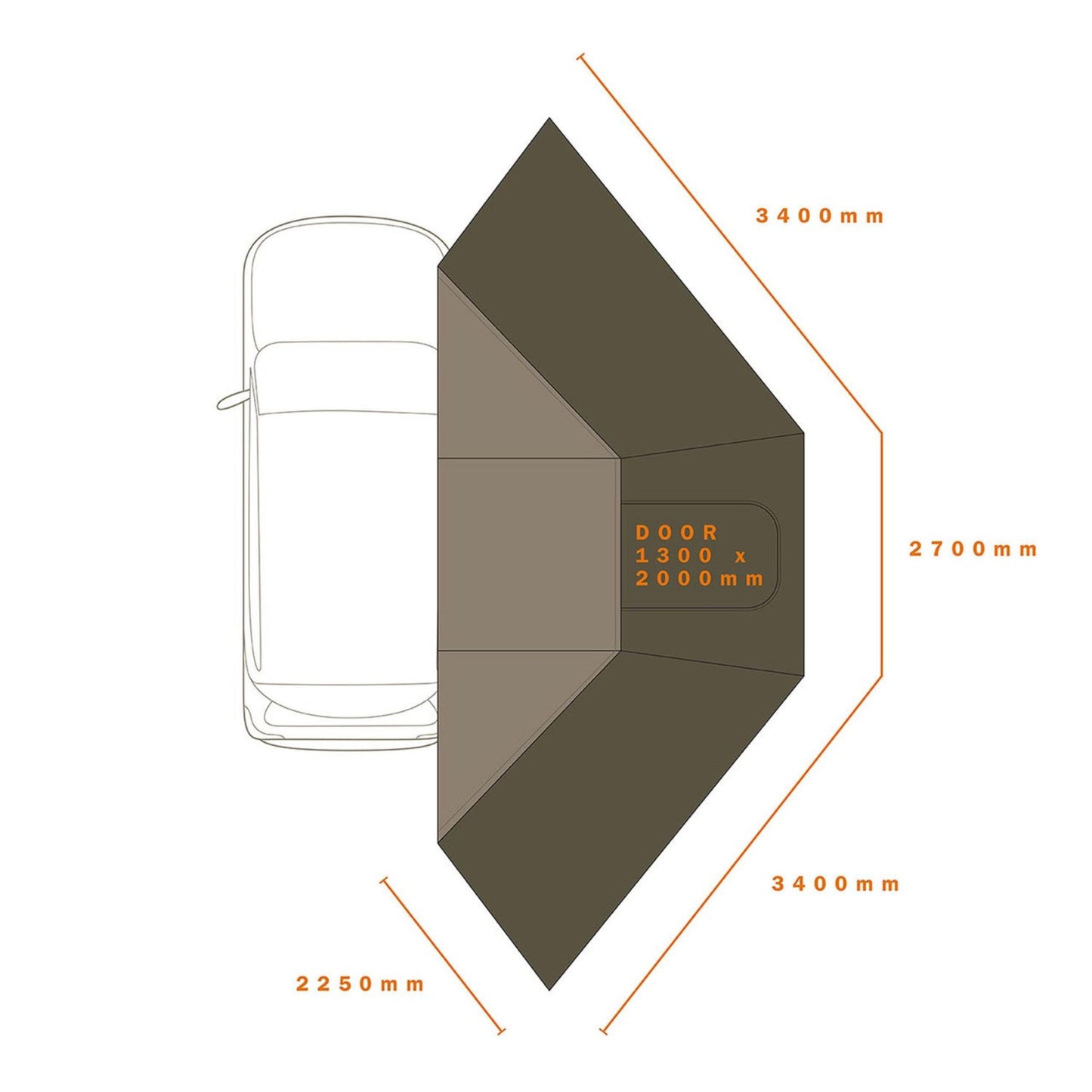 ECLIPSE 180 MESH WALL【DARCHE】【ダーチ】 【AWNINGS】【オーニング】