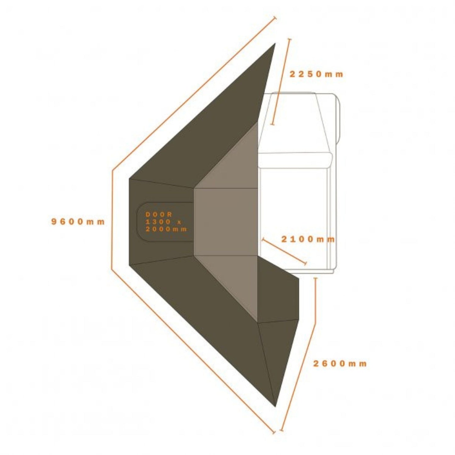 ECLIPSE 180REAR WALL【DARCHE】【ダーチ】 【AWNINGS】【オーニング】