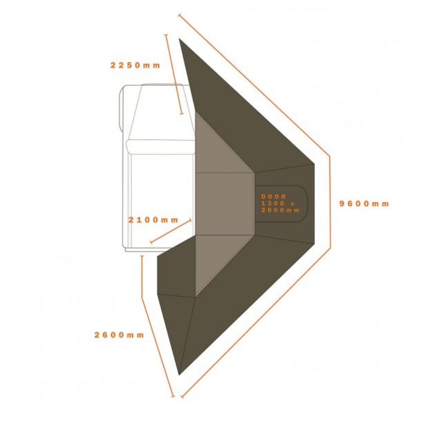 ECLIPSE 180REAR WALL【DARCHE】【ダーチ】 【AWNINGS】【オーニング】