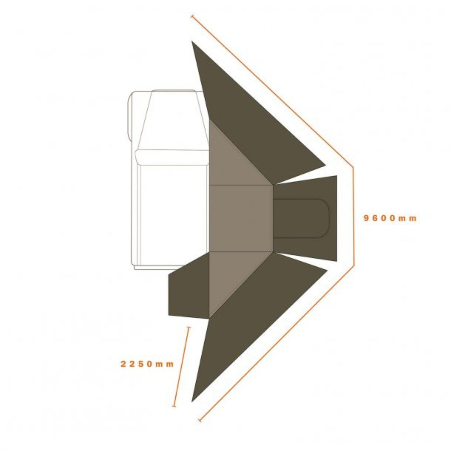 ECLIPSE 180REAR WALL【DARCHE】【ダーチ】 【AWNINGS】【オーニング】