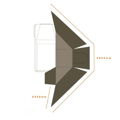 ECLIPSE 180REAR WALL【DARCHE】【ダーチ】 【AWNINGS】【オーニング】