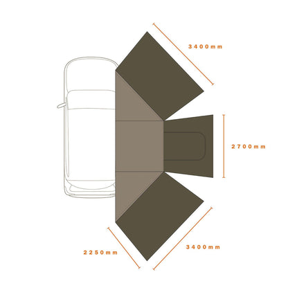 ECLIPSE 180 WALL【DARCHE】【ダーチ】 【AWNINGS】【オーニング】