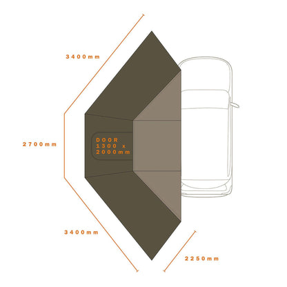ECLIPSE 180 WALL【DARCHE】【ダーチ】 【AWNINGS】【オーニング】