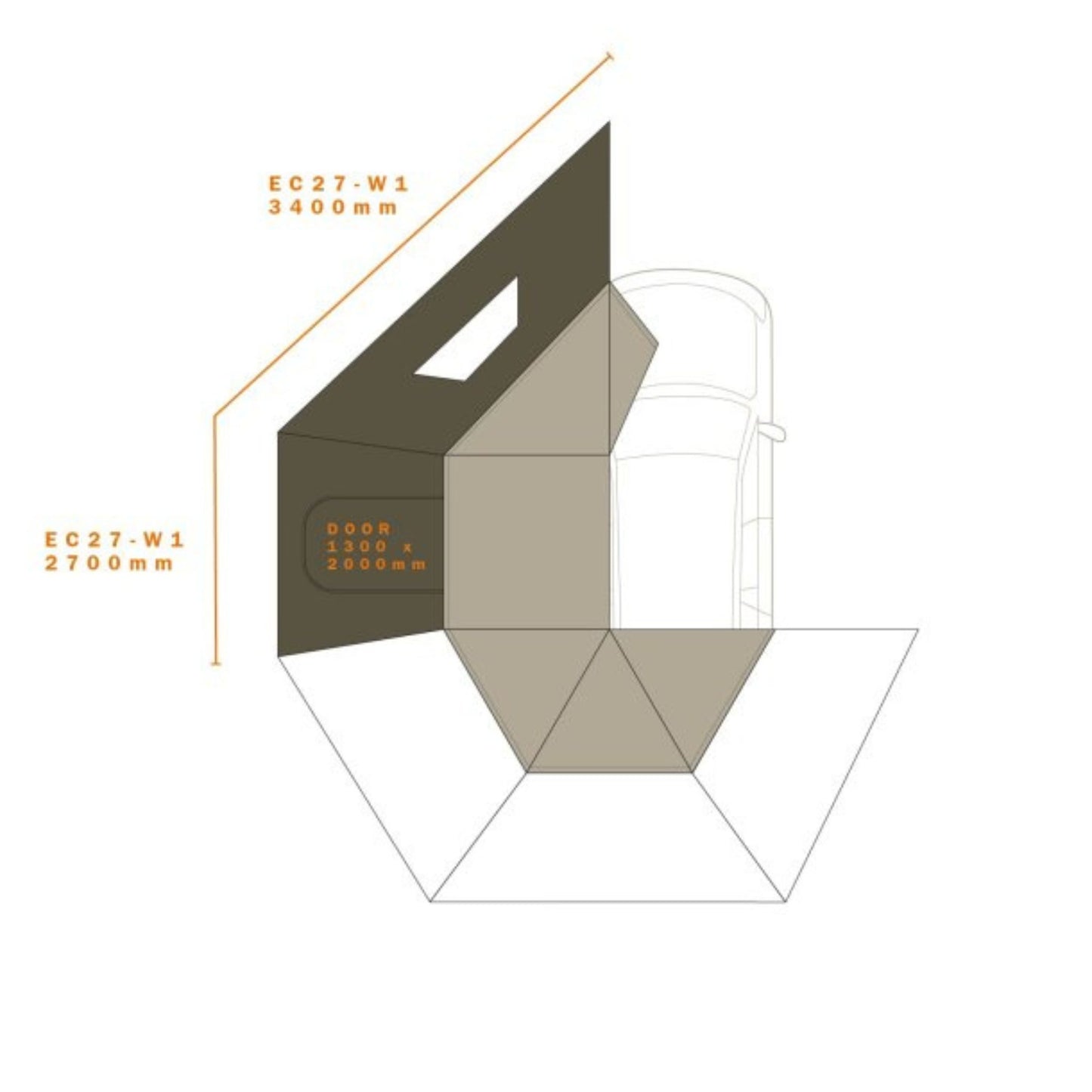 ECLIPSE 270 WALL PVC WINDOW【DARCHE】【ダーチ】 【AWNINGS】【オーニング】