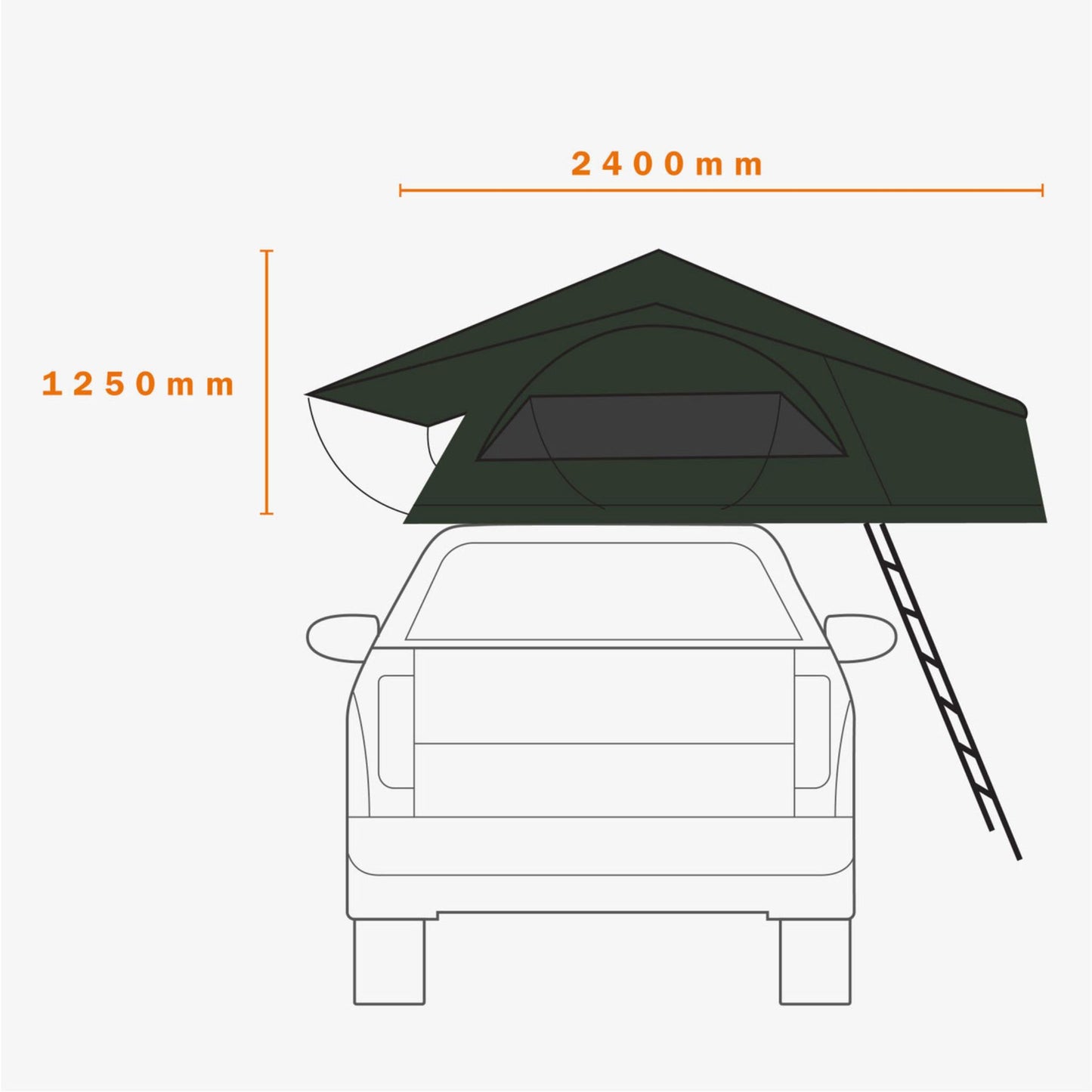 ECO PANORAMA 1400【DARCHE】【ダーチ】 【ROOF TOP TENT】【ルーフトップテント】