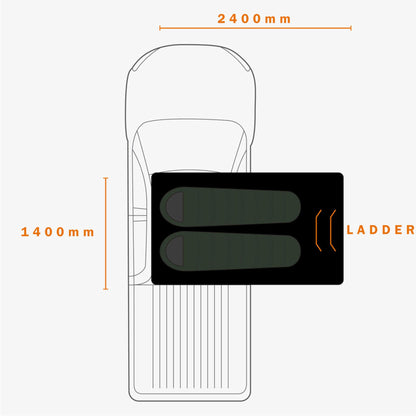 ECO PANORAMA 1400【DARCHE】【ダーチ】 【ROOF TOP TENT】【ルーフトップテント】