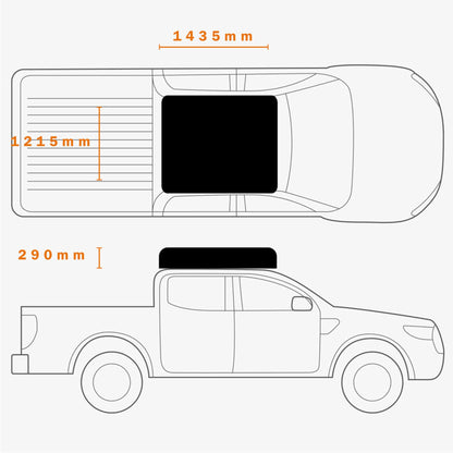 ECO PANORAMA 1400【DARCHE】【ダーチ】 【ROOF TOP TENT】【ルーフトップテント】