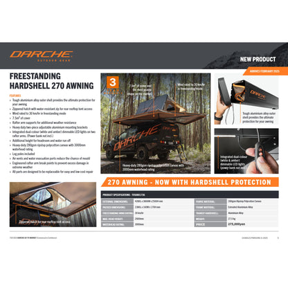 FREESTD HARDSHELL 270 AWNING【DARCHE】【ダーチ】 【AWNINGS】【オーニング】