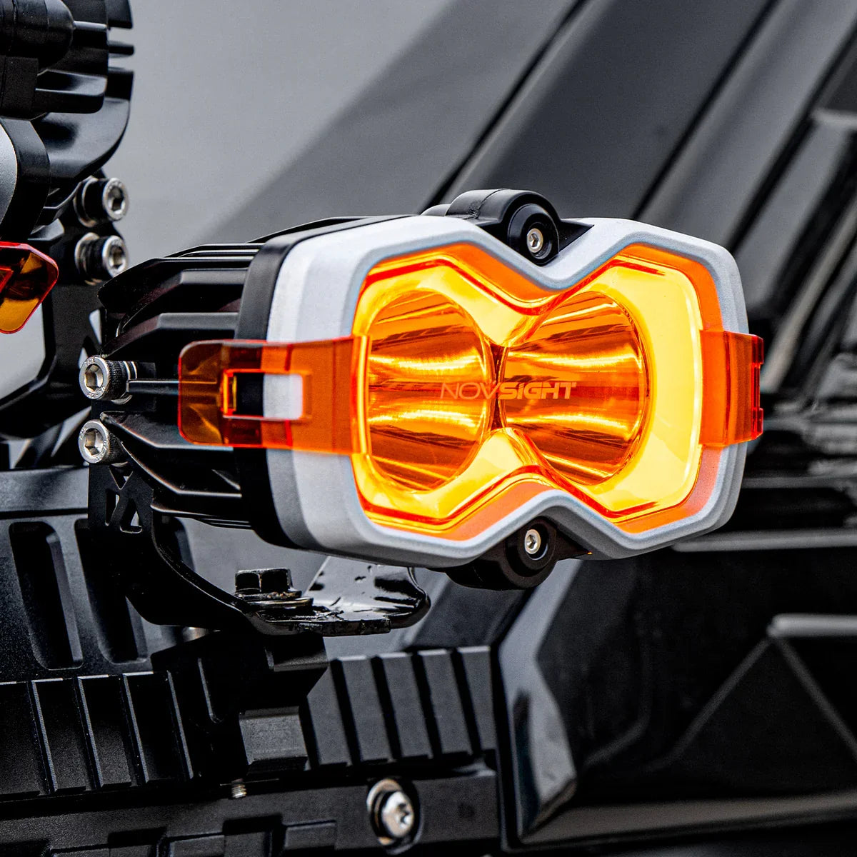 【NOVSIGHT】HALOシリーズ 4.5インチ LED Pod Lights with DRL 35W Twin Light Kit System Pair