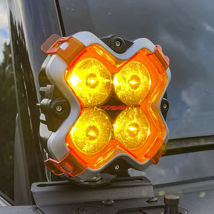 【NOVSIGHT】HALOシリーズ 6インチ LED Pod Lights with DRL 60W Twin Light Kit System Pair