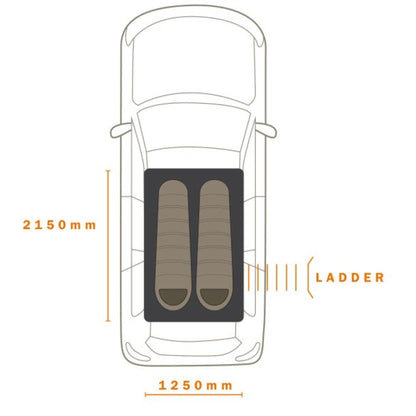 HIGHRIZE 1250【DARCHE】【ダーチ】 【HARD SHELL ROOF TENT】【ハードシェルルーフトップテント】