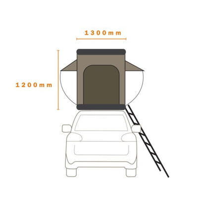 HIGHRIZE 1250【DARCHE】【ダーチ】 【HARD SHELL ROOF TENT】【ハードシェルルーフトップテント】
