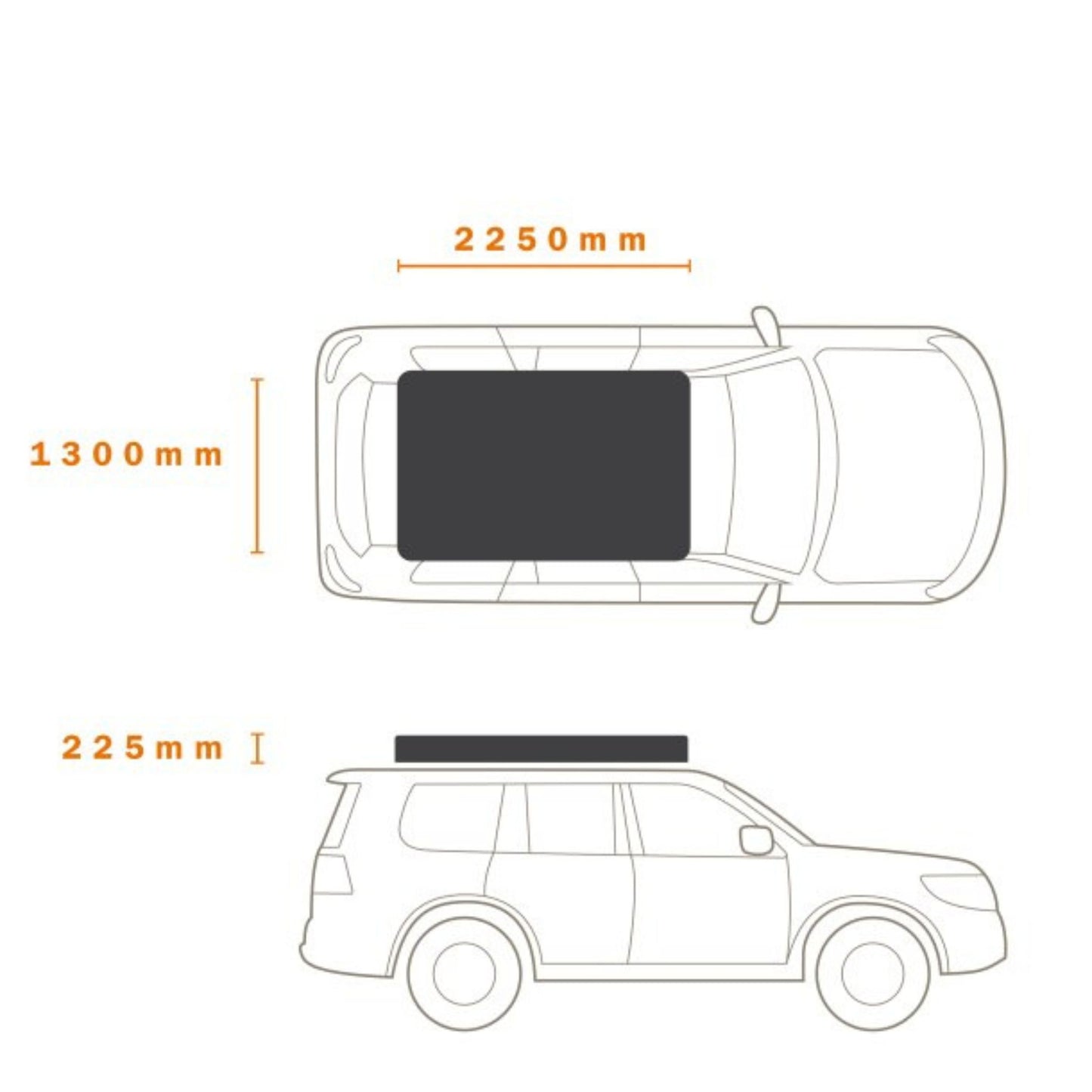 HIGHRIZE 1250【DARCHE】【ダーチ】 【HARD SHELL ROOF TENT】【ハードシェルルーフトップテント】
