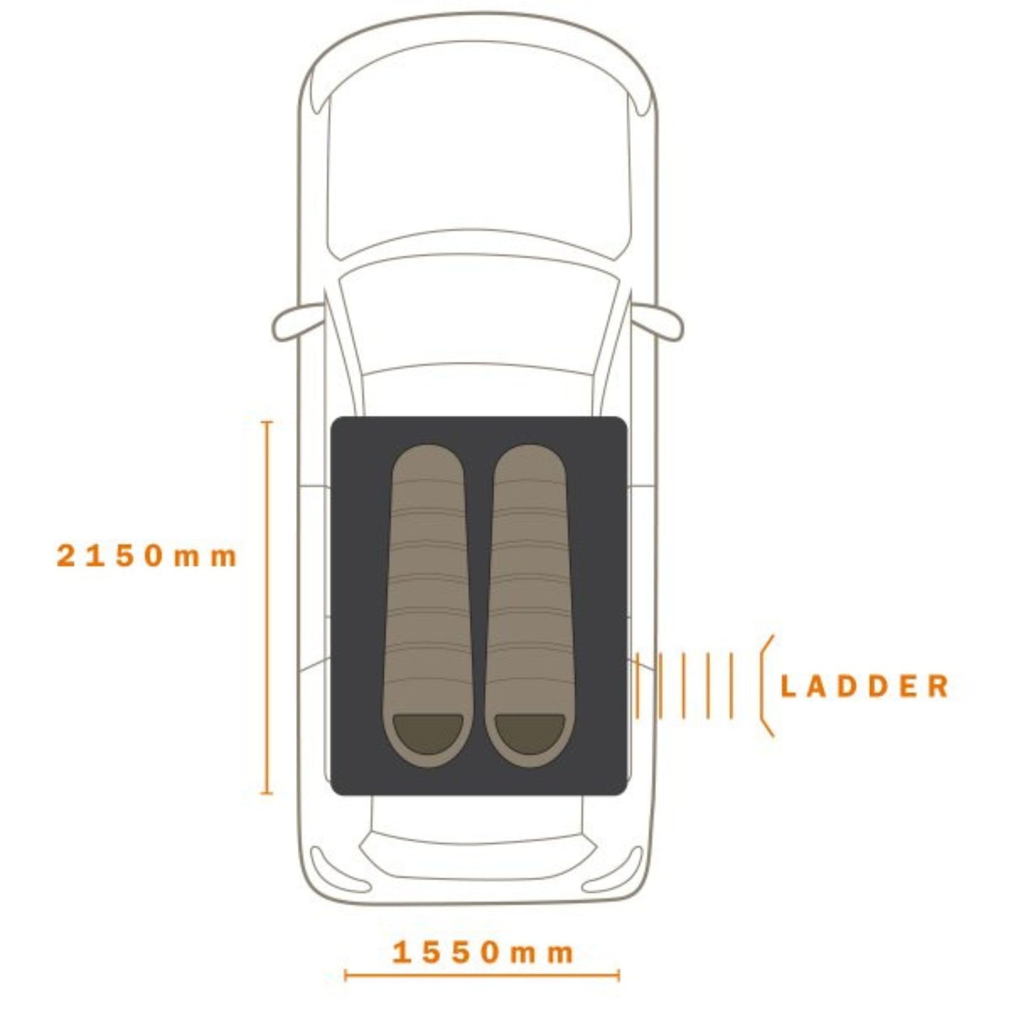 HIGHRIZE 1550【DARCHE】【ダーチ】 【HARD SHELL ROOF TENT】【ハードシェルルーフトップテント】