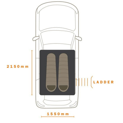 HIGHRIZE 1550【DARCHE】【ダーチ】 【HARD SHELL ROOF TENT】【ハードシェルルーフトップテント】
