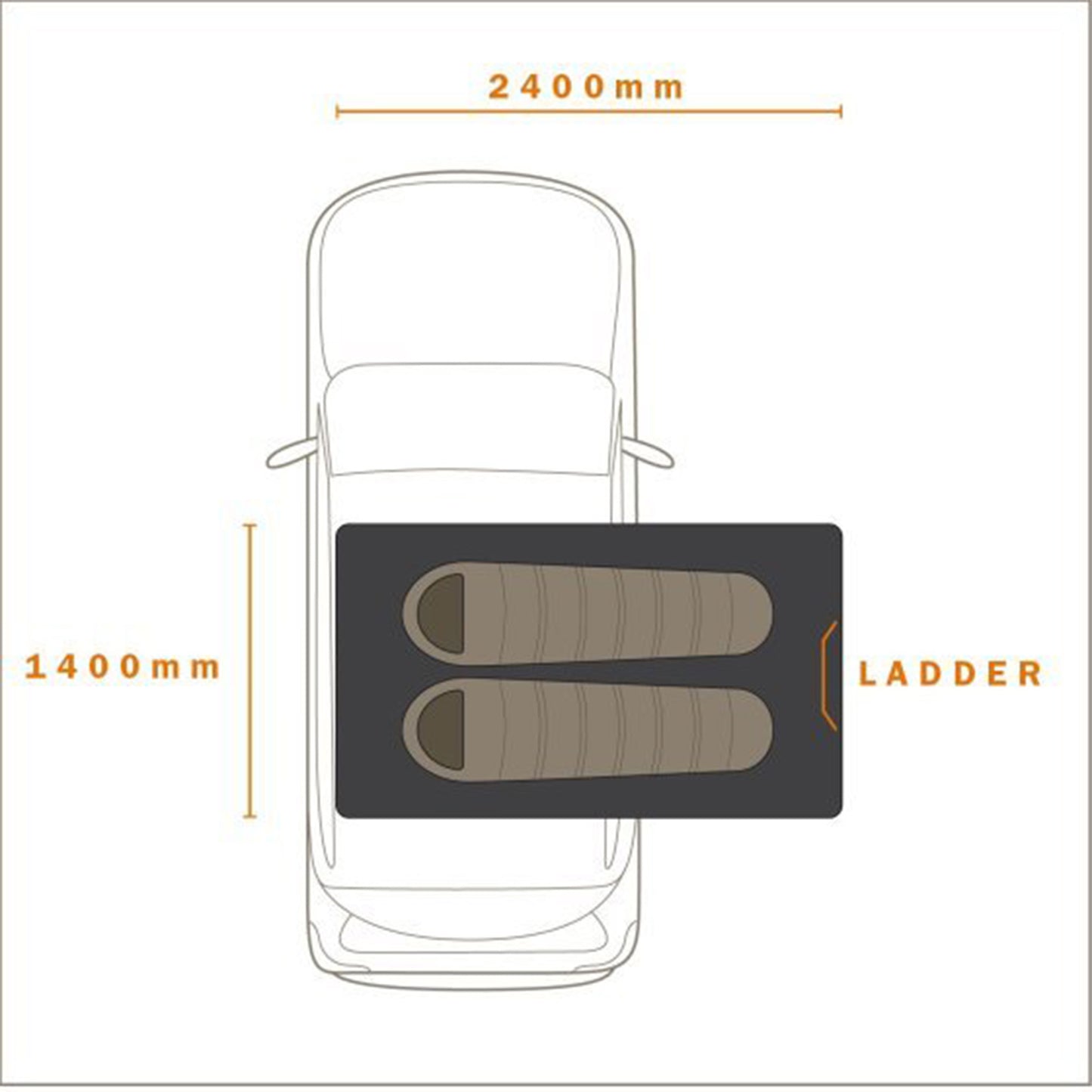INTREPIDOR 3 1400【DARCHE】【ダーチ】 【ROOF TOP TENT】【ルーフトップテント】