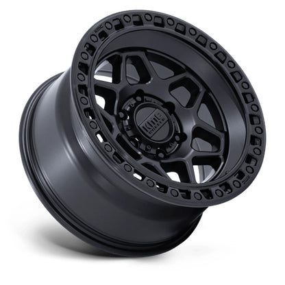KMC (ケイエムシー) KM553 TORX 17インチアルミホイール マットブラック/グロスブラックリップ 17x8.5J 5H 127 +25 ジープ JKラングラー/JLラングラー/JTグラディエーター
