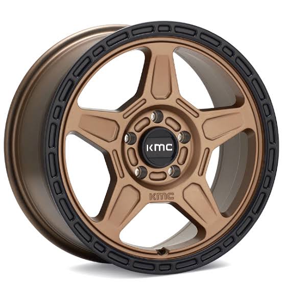 KMC (ケーエムシー) ALPINE KM721 マットブロンズ/ブラックリップ 17インチアルミホイール 17X8 5H 127 +38 JKラングラー/JLラングラー/JTグラディエーター