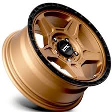KMC (ケーエムシー) ALPINE KM721 マットブロンズ/ブラックリップ 17インチアルミホイール 17X8 5H 127 +38 JKラングラー/JLラングラー/JTグラディエーター
